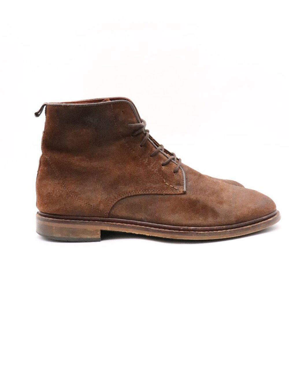 Shoe the Bear Brown Waxed Suede Men's Size EU 43 Chukka Lace Up Boots